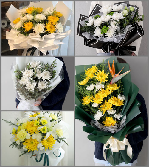 江苏淮安淮安区席桥镇白事花束代送